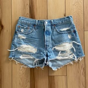 Levi’s | 501 High Waisted Denim Shorts